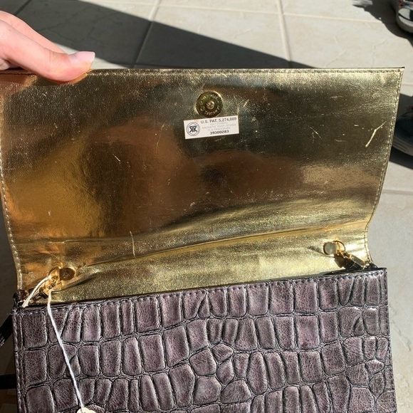 NWT J. Renee Gray/Silver Print Bag - Picture 8 of 12